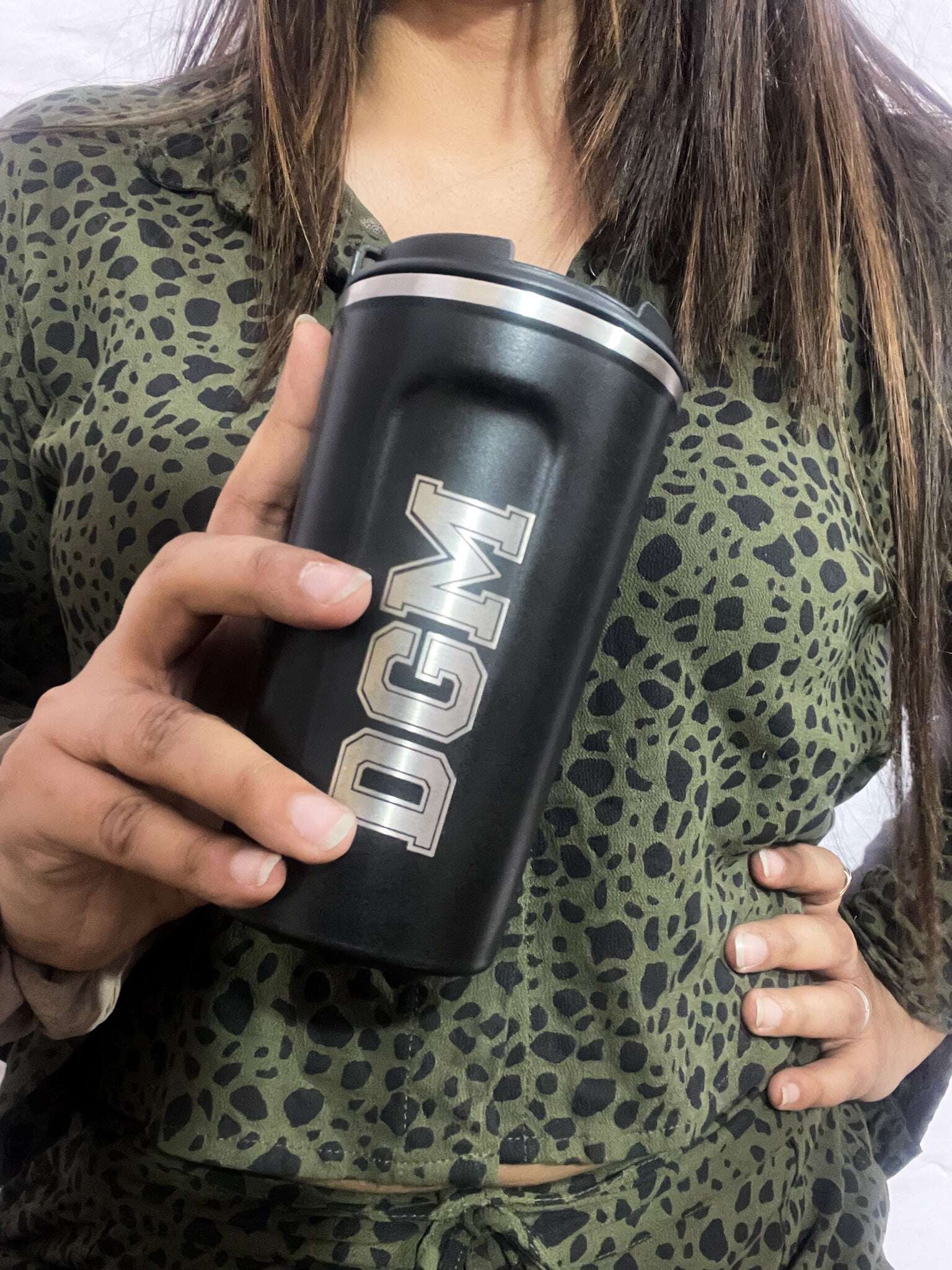 Personalized Name/Quote Temperature Display Portable Coffee Flask 500ml 1219 Avenue India