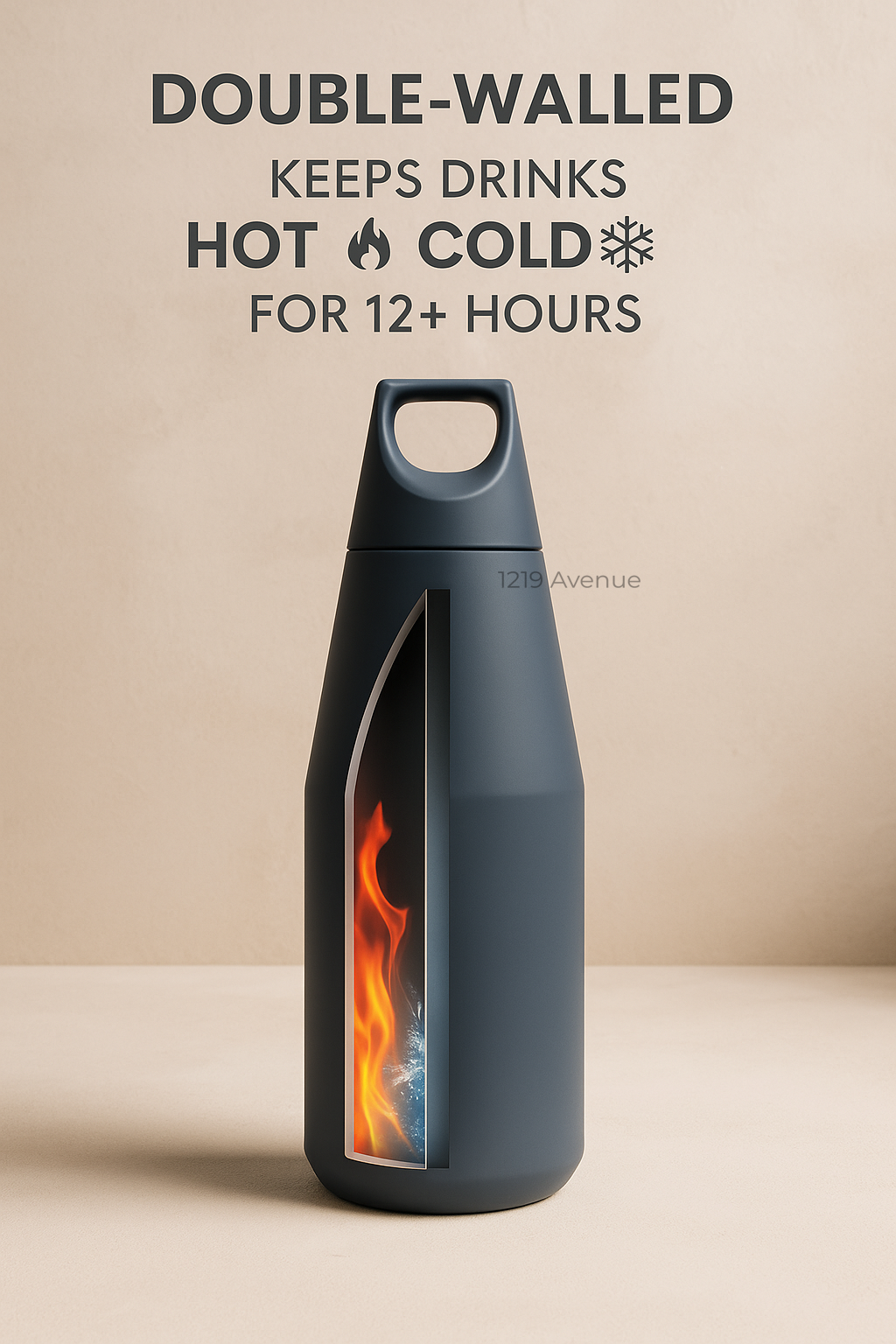 Personalized Nuvra Geo-Dash Insulated Bottles 12hrs+ Hot and Cold |Premium Gifting | 580ml and 1100ml | 1 litre capacity 1219 Avenue