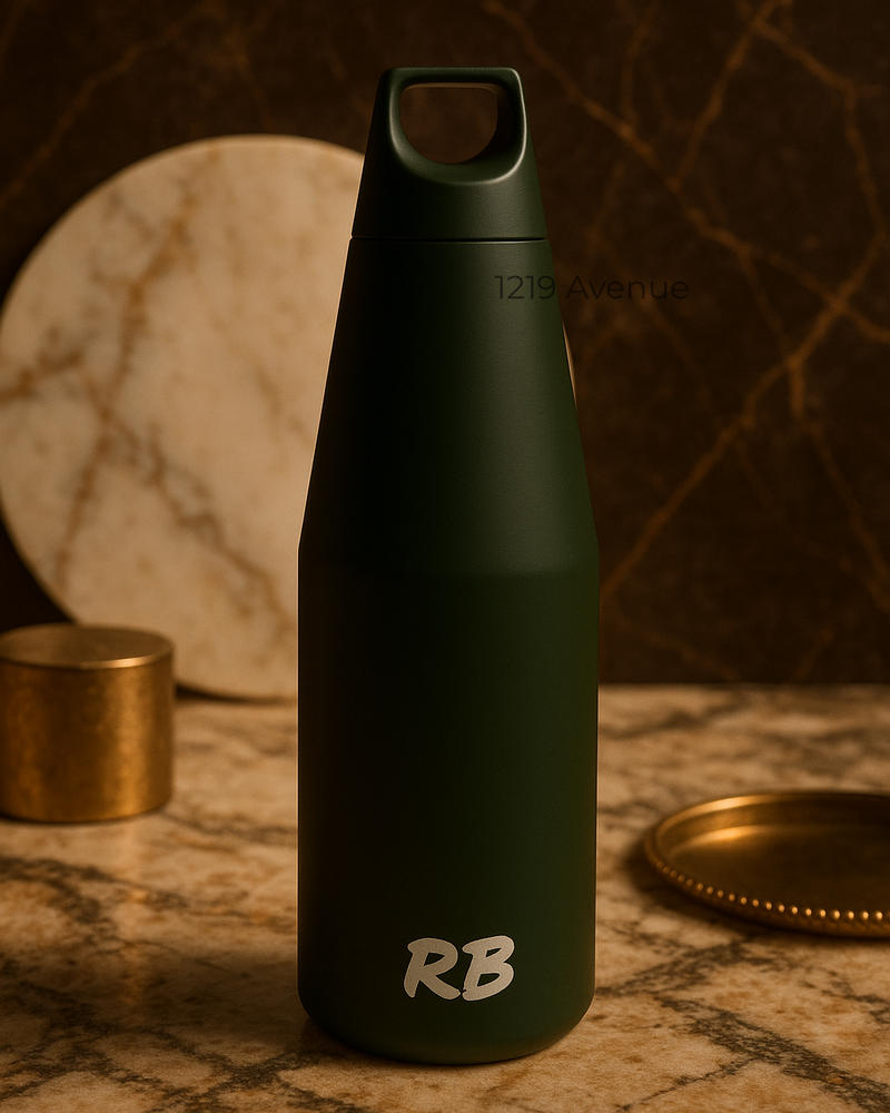 Personalized Nuvra Geo-Dash Insulated Bottles 12hrs+ Hot and Cold |Premium Gifting | 580ml and 1100ml | 1 litre capacity 1219 Avenue