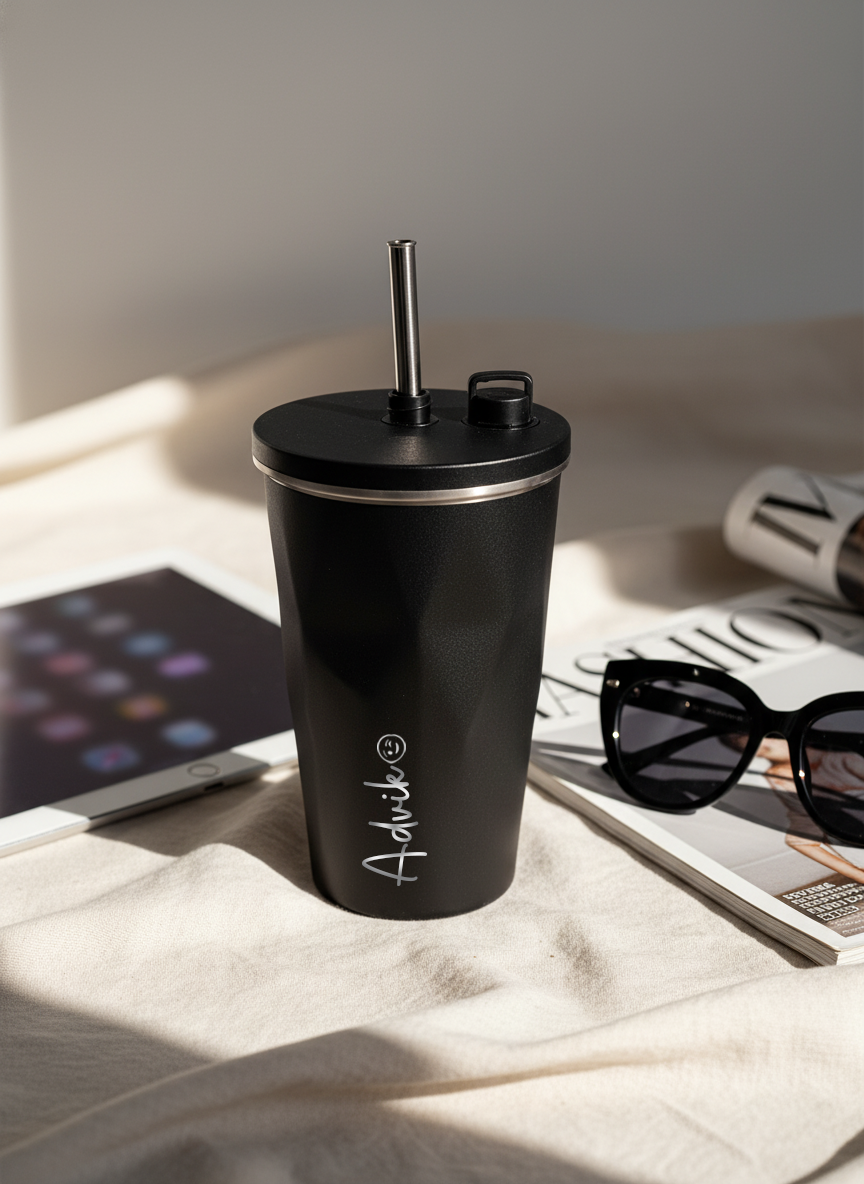 Personalized ONYX Tumbler 500ml | Double Walled Insulated Hot & Cold Stainless Steel Tumbler | 0.5L Vacuum Travel Mug 1219 Avenue