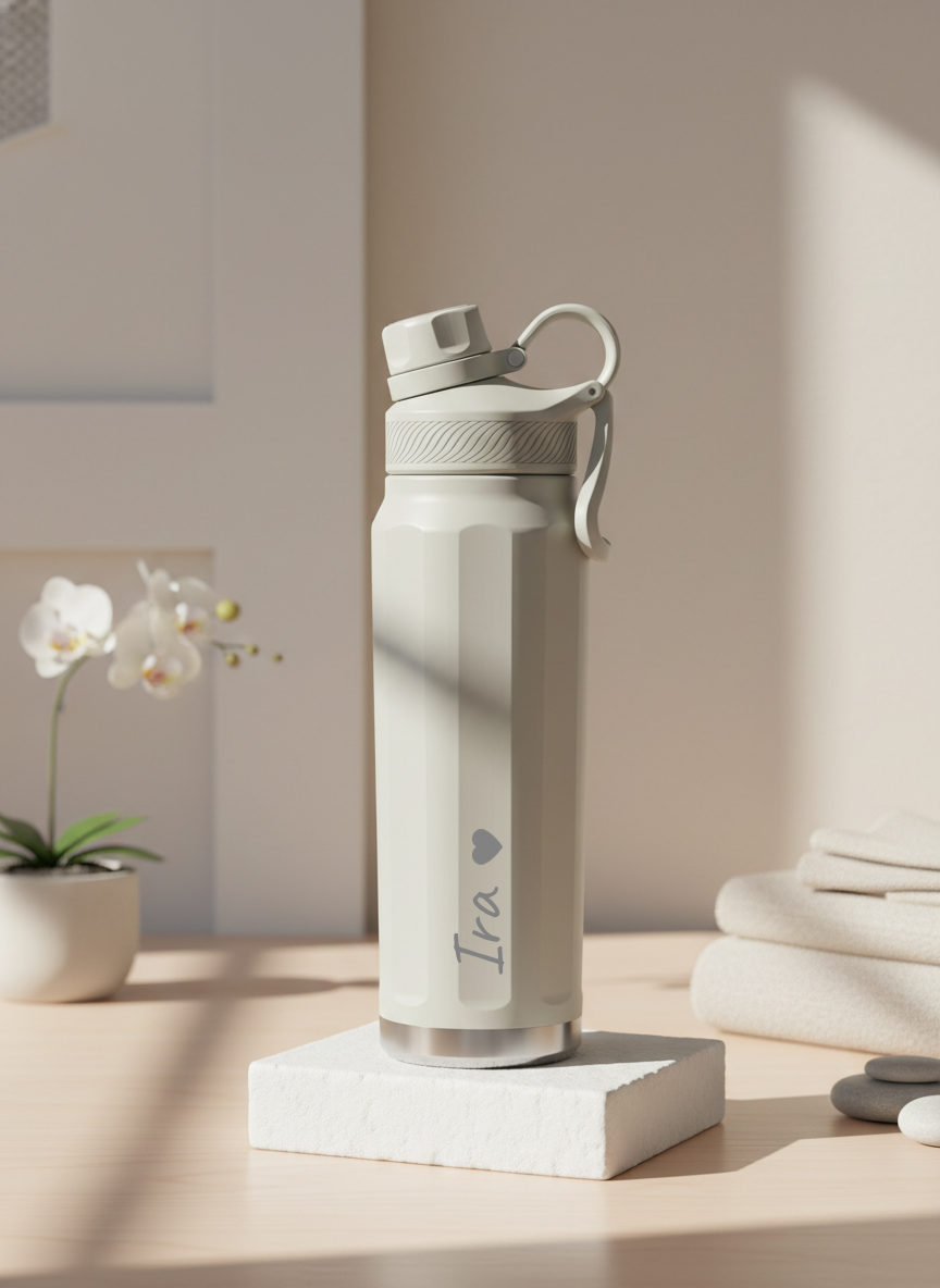 Personalized PACE AURA Insulated Water Bottle 750ml - Vacuum Sealed Stainless Steel Gym Bottle, Keeps Hot & Cold for 10+ Hours, Leakproof Sports Bottle for Travel & Fitness 1219 Avenue