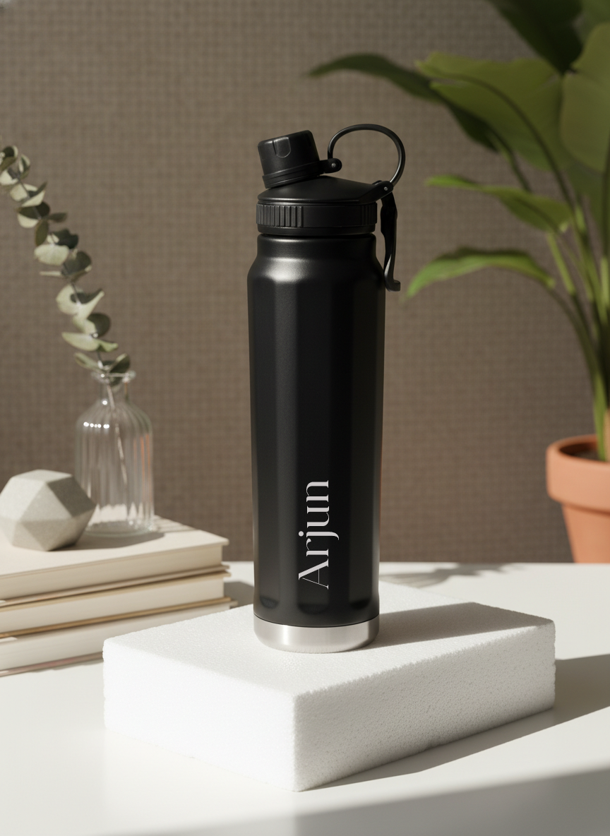 Personalized PACE AURA Insulated Water Bottle 750ml - Vacuum Sealed Stainless Steel Gym Bottle, Keeps Hot & Cold for 10+ Hours, Leakproof Sports Bottle for Travel & Fitness 1219 Avenue