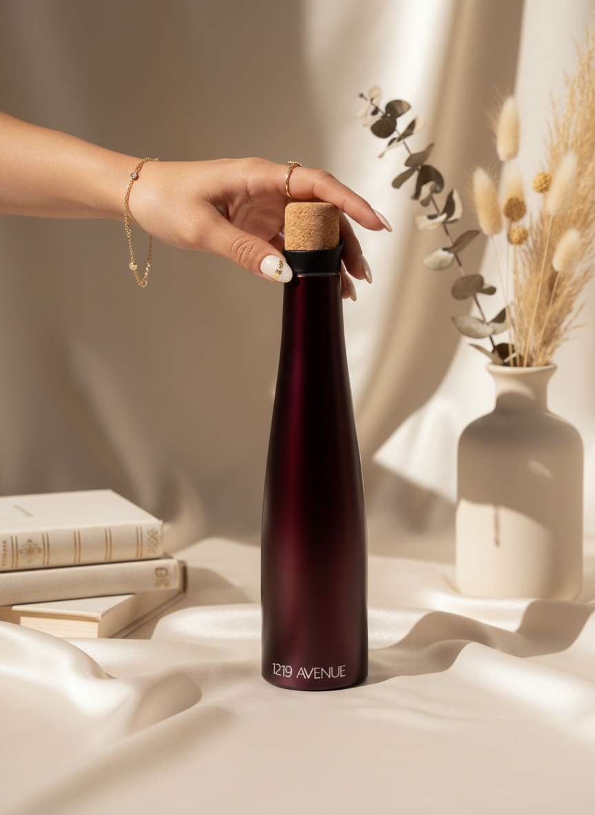 Personalized Recherche Wine Shaped Insulated Bottles 18hrs+ Hot and Cold 1219 Avenue India