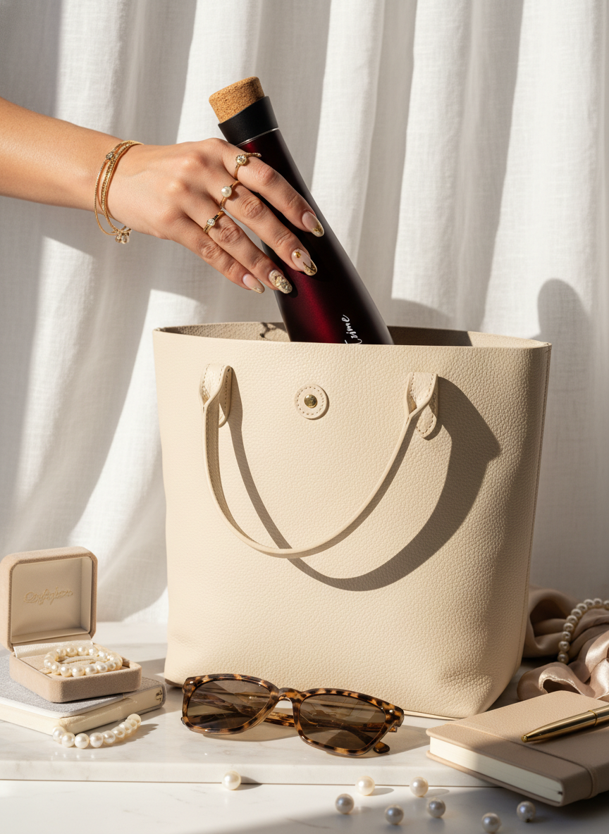 Personalized Recherche Wine Shaped Insulated Bottles 18hrs+ Hot and Cold 1219 Avenue India