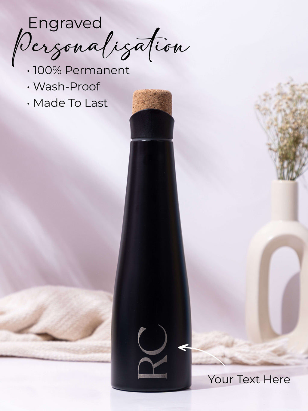 Personalized Recherche Wine Shaped Insulated Bottles 18hrs+ Hot and Cold 1219 Avenue India