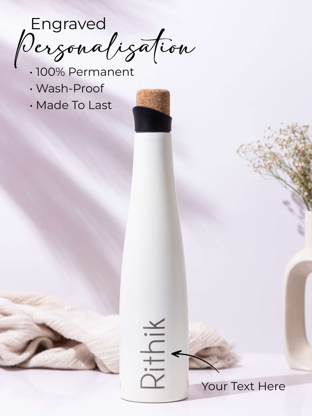 Personalized Recherche Wine Shaped Insulated Bottles 18hrs+ Hot and Cold 1219 Avenue India