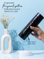 Personalized temperature display double walled bottles 500ml 1219 Avenue India