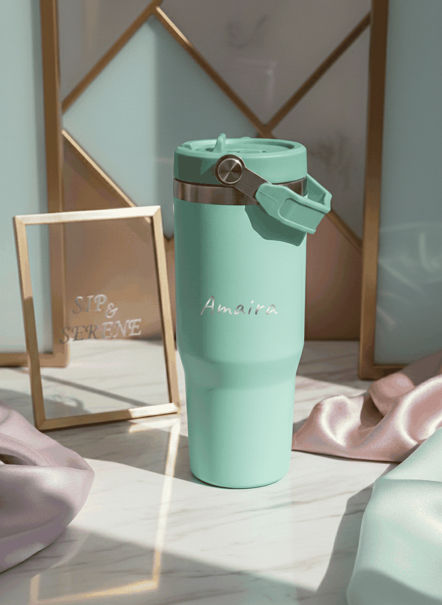 Personalized WayFay Double Walled Insulated 12 hrs+ Tumblers 1000 ML | 1 litre | Premium Gifting 1219 Avenue