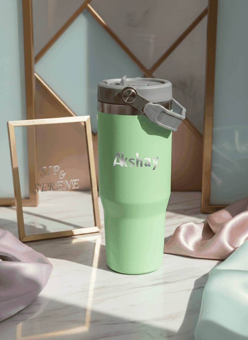 Personalized WayFay Double Walled Insulated 12 hrs+ Tumblers 1000 ML | 1 litre | Premium Gifting 1219 Avenue