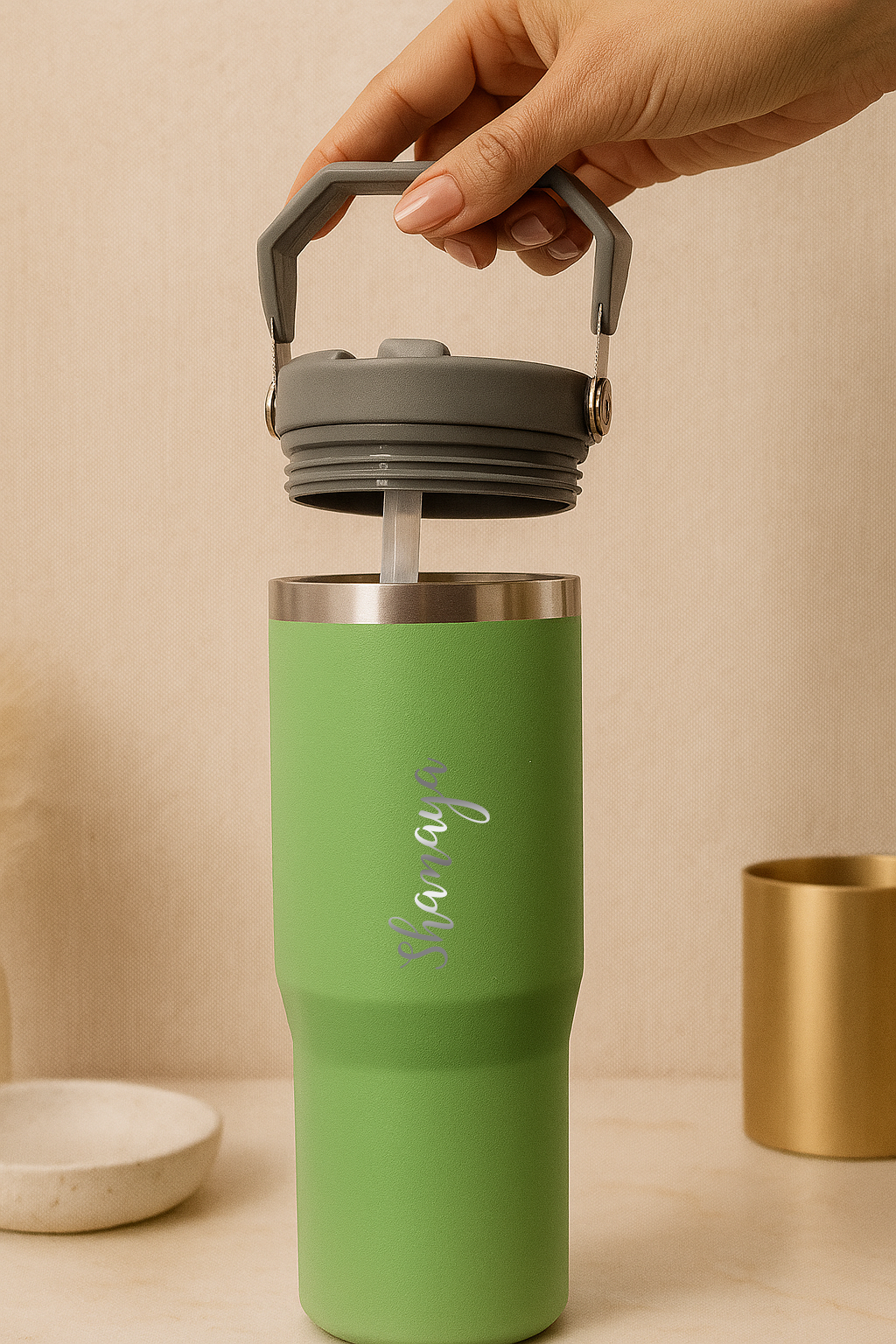 Personalized WayFay Double Walled Insulated 12 hrs+ Tumblers 950 ML | 1 litre | Premium Gifting 1219 Avenue India
