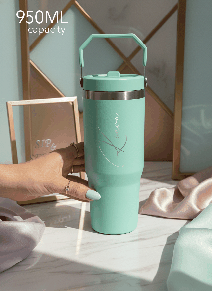 Personalized WayFay Double Walled Insulated 12 hrs+ Tumblers 1000 ML | 1 litre | Premium Gifting 1219 Avenue