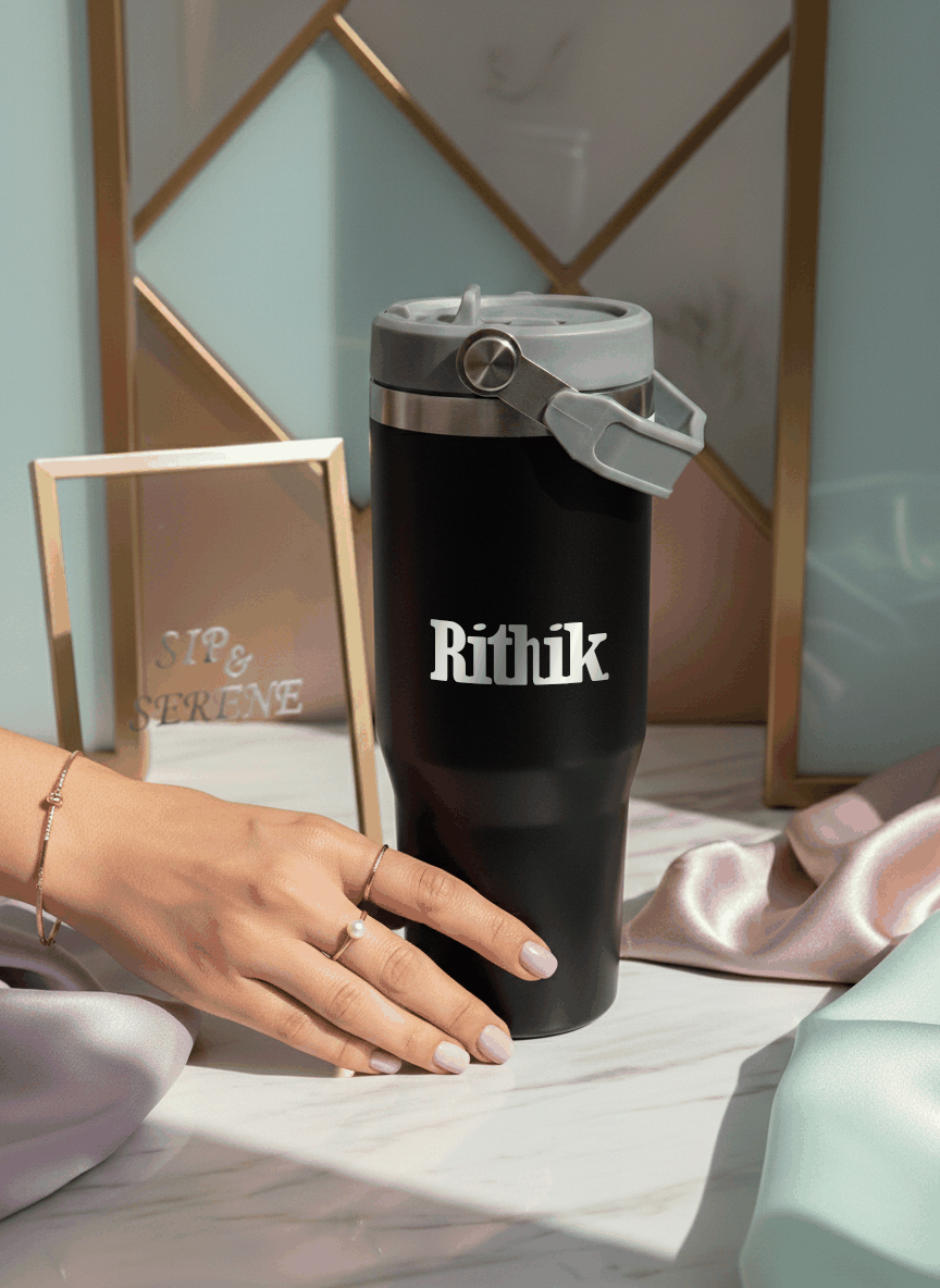Personalized WayFay Double Walled Insulated 12 hrs+ Tumblers 1000 ML | 1 litre | Premium Gifting 1219 Avenue