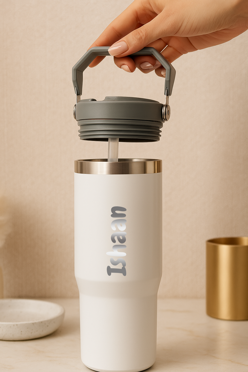 Personalized WayFay Double Walled Insulated 12 hrs+ Tumblers 950 ML | 1 litre | Premium Gifting 1219 Avenue India