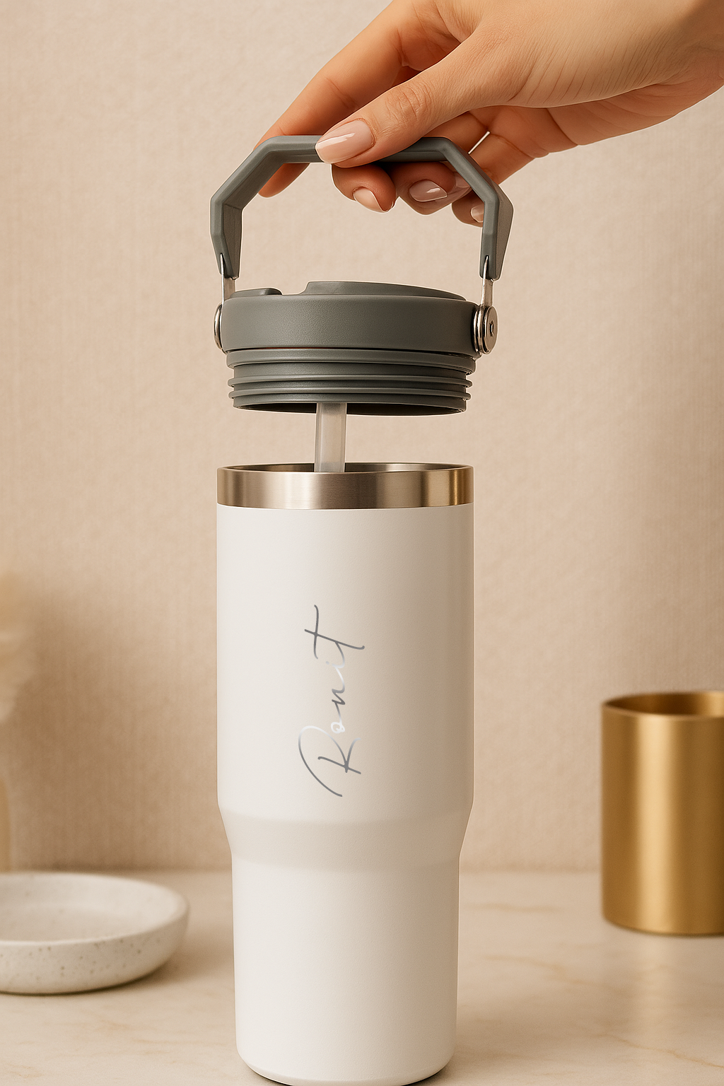 Personalized WayFay Double Walled Insulated 12 hrs+ Tumblers 950 ML | 1 litre | Premium Gifting 1219 Avenue India