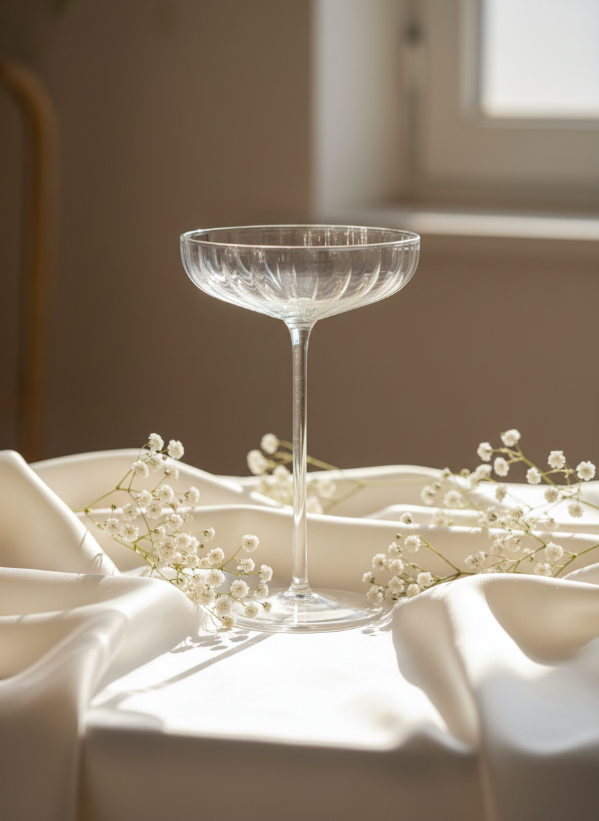 Premium Aurea Coupe Cocktail Glasses Set Of 2 | Elegant Stemware for Cocktails, Desserts & Celebrations 1219 Avenue India