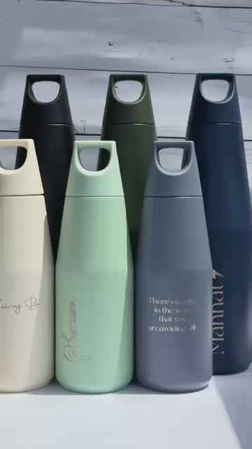 Personalized Nuvra Geo-Dash Insulated Bottles 12hrs+ Hot and Cold |Premium Gifting | 650ml and 1100ml | 1 litre capacity