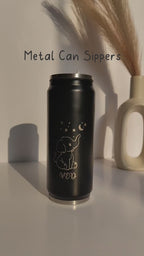 Personalized Name/Quote Metal Can Sippers 500ml