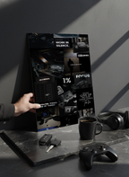 Printed 4K Ultra Gloss Metal Frame A3 Size | 1% Mindset Print | 1.2mm Premium Thickness Wall Frame (12x18 Inches) 1219 Avenue