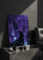Printed 4K Ultra Gloss Metal Frame A3 Size | Batman Gotham Nights Print | 1.2mm Premium Thickness Wall Frame (12x18 Inches) 1219 Avenue