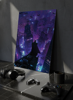 Printed 4K Ultra Gloss Metal Frame A3 Size | Batman Gotham Nights Print | 1.2mm Premium Thickness Wall Frame (12x18 Inches) 1219 Avenue