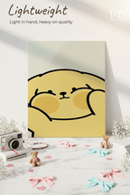 Printed 4K Ultra Gloss Metal Frame A3 Size | Chubby Cheeks Print | 1.2mm Premium Thickness Wall Frame (12x18 Inches) 1219 Avenue