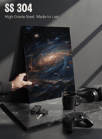 Printed 4K Ultra Gloss Metal Frame A3 Size | Cosmic Infinity Vibes Print | 1.2mm Premium Thickness Wall Frame (12x18 Inches) 1219 Avenue
