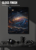 Printed 4K Ultra Gloss Metal Frame A3 Size | Cosmic Infinity Vibes Print | 1.2mm Premium Thickness Wall Frame (12x18 Inches) 1219 Avenue