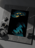 Printed 4K Ultra Gloss Metal Frame A3 Size | Dark Batman Print | 1.2mm Premium Thickness Wall Frame (12x18 Inches) 1219 Avenue