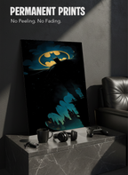 Printed 4K Ultra Gloss Metal Frame A3 Size | Dark Batman Print | 1.2mm Premium Thickness Wall Frame (12x18 Inches) 1219 Avenue