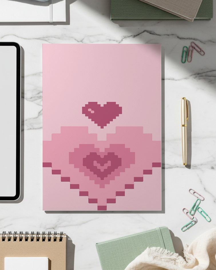Printed 4K Ultra Gloss Metal Frame A3 Size | Digital Love Print | 1.2mm Premium Thickness Wall Frame (12x18 Inches) 1219 Avenue
