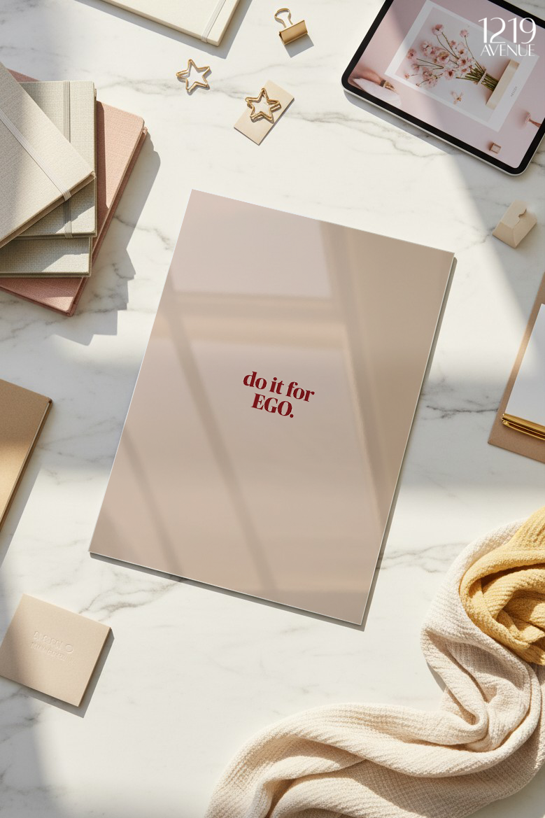 Printed 4K Ultra Gloss Metal Frame A3 Size | Ego Wins Print | 1.2mm Premium Thickness Wall Frame (12x18 Inches) 1219 Avenue
