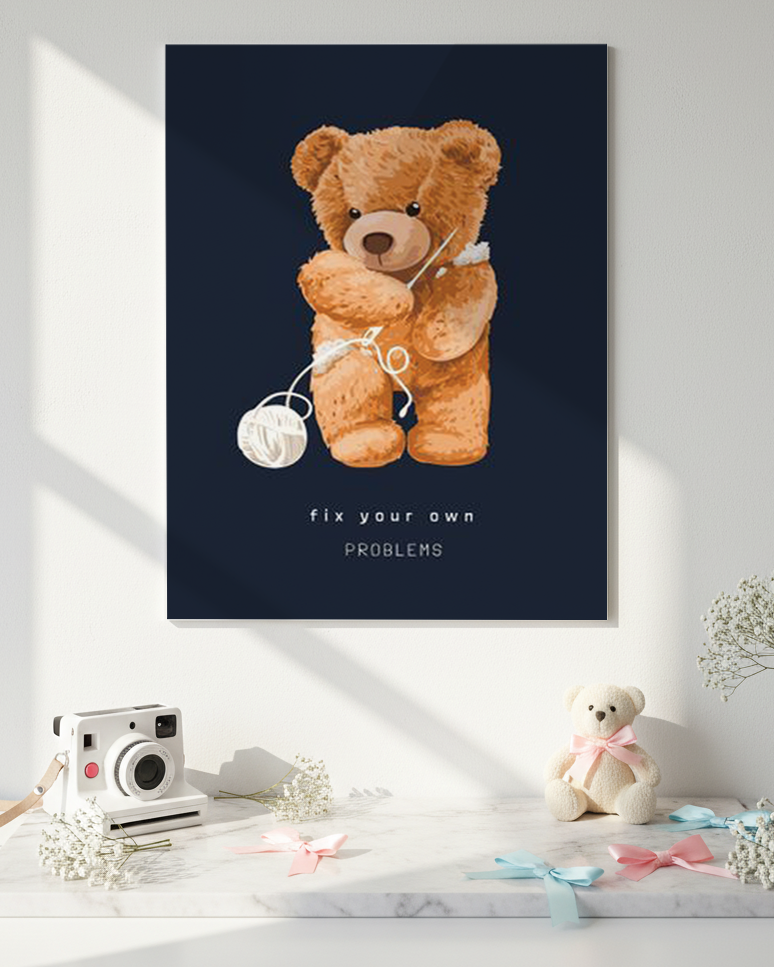 Printed 4K Ultra Gloss Metal Frame A3 Size | Fix It Yourself Print | 1.2mm Premium Thickness Wall Frame (12x18 Inches) 1219 Avenue