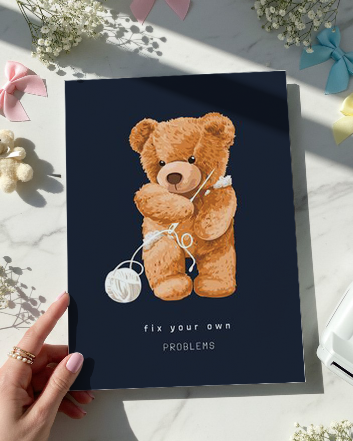 Printed 4K Ultra Gloss Metal Frame A3 Size | Fix It Yourself Print | 1.2mm Premium Thickness Wall Frame (12x18 Inches) 1219 Avenue