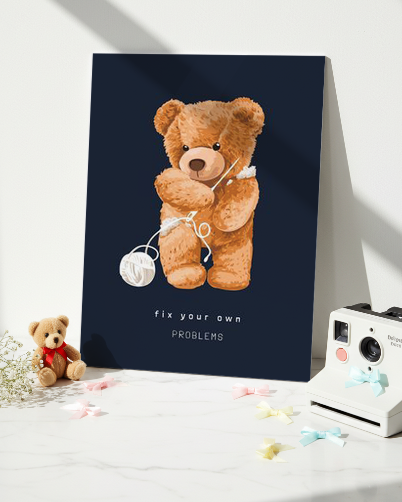 Printed 4K Ultra Gloss Metal Frame A3 Size | Fix It Yourself Print | 1.2mm Premium Thickness Wall Frame (12x18 Inches) 1219 Avenue
