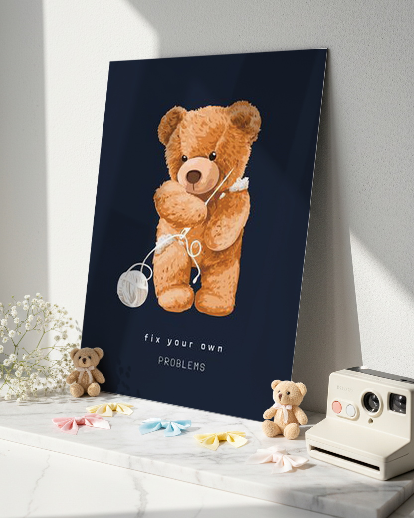 Printed 4K Ultra Gloss Metal Frame A3 Size | Fix It Yourself Print | 1.2mm Premium Thickness Wall Frame (12x18 Inches) 1219 Avenue