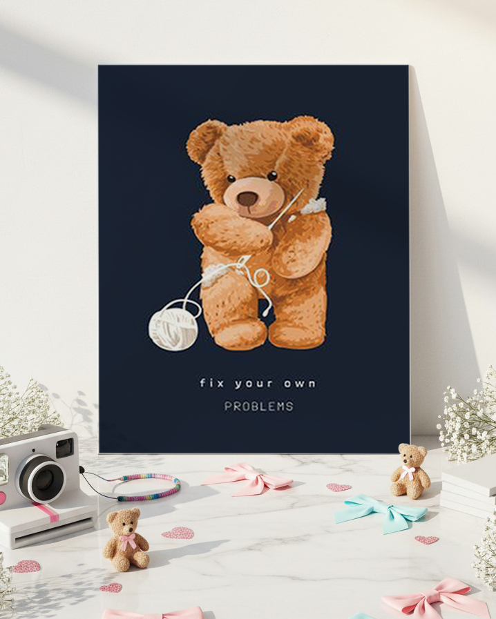 Printed 4K Ultra Gloss Metal Frame A3 Size | Fix It Yourself Print | 1.2mm Premium Thickness Wall Frame (12x18 Inches) 1219 Avenue