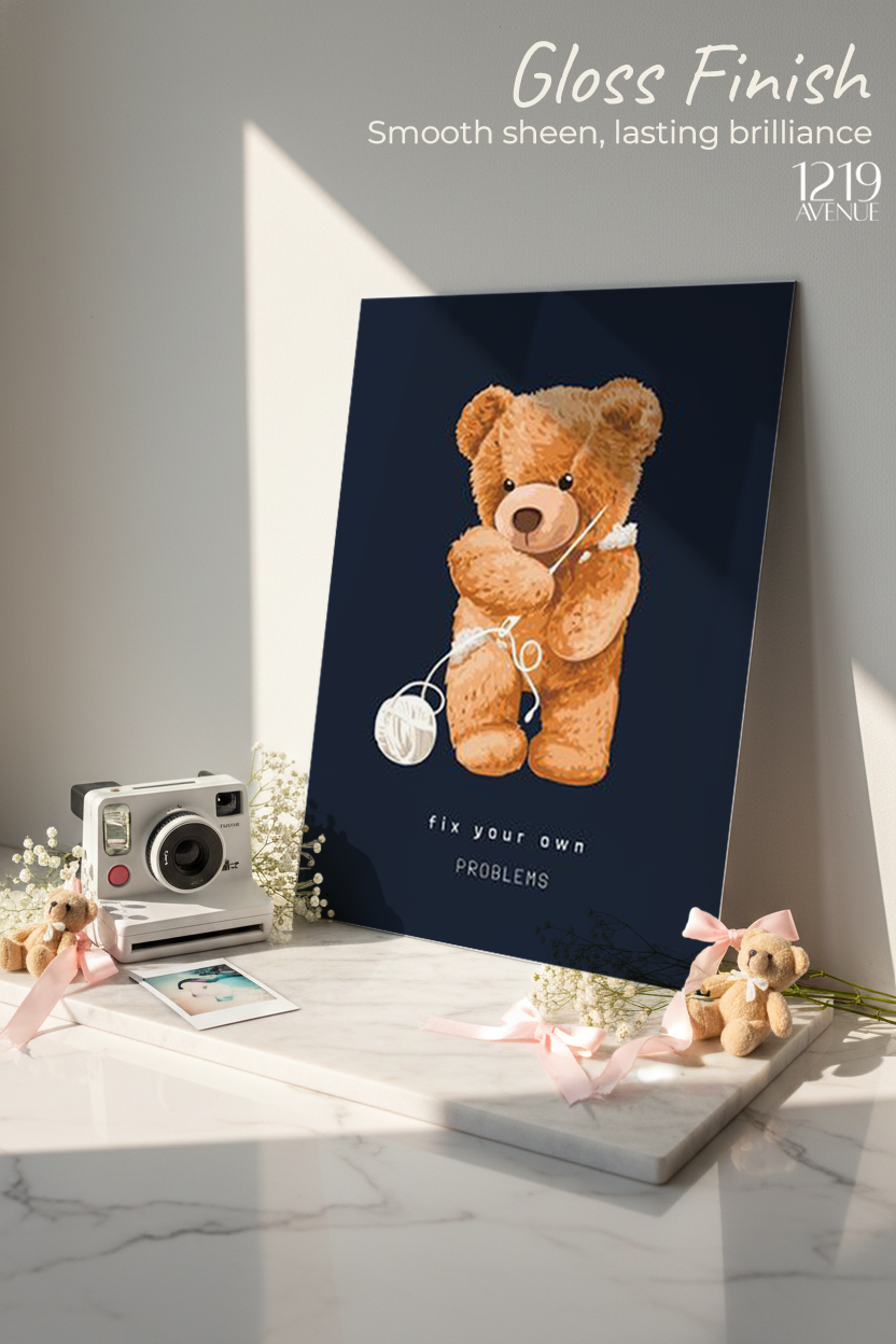 Printed 4K Ultra Gloss Metal Frame A3 Size | Fix It Yourself Print | 1.2mm Premium Thickness Wall Frame (12x18 Inches) 1219 Avenue
