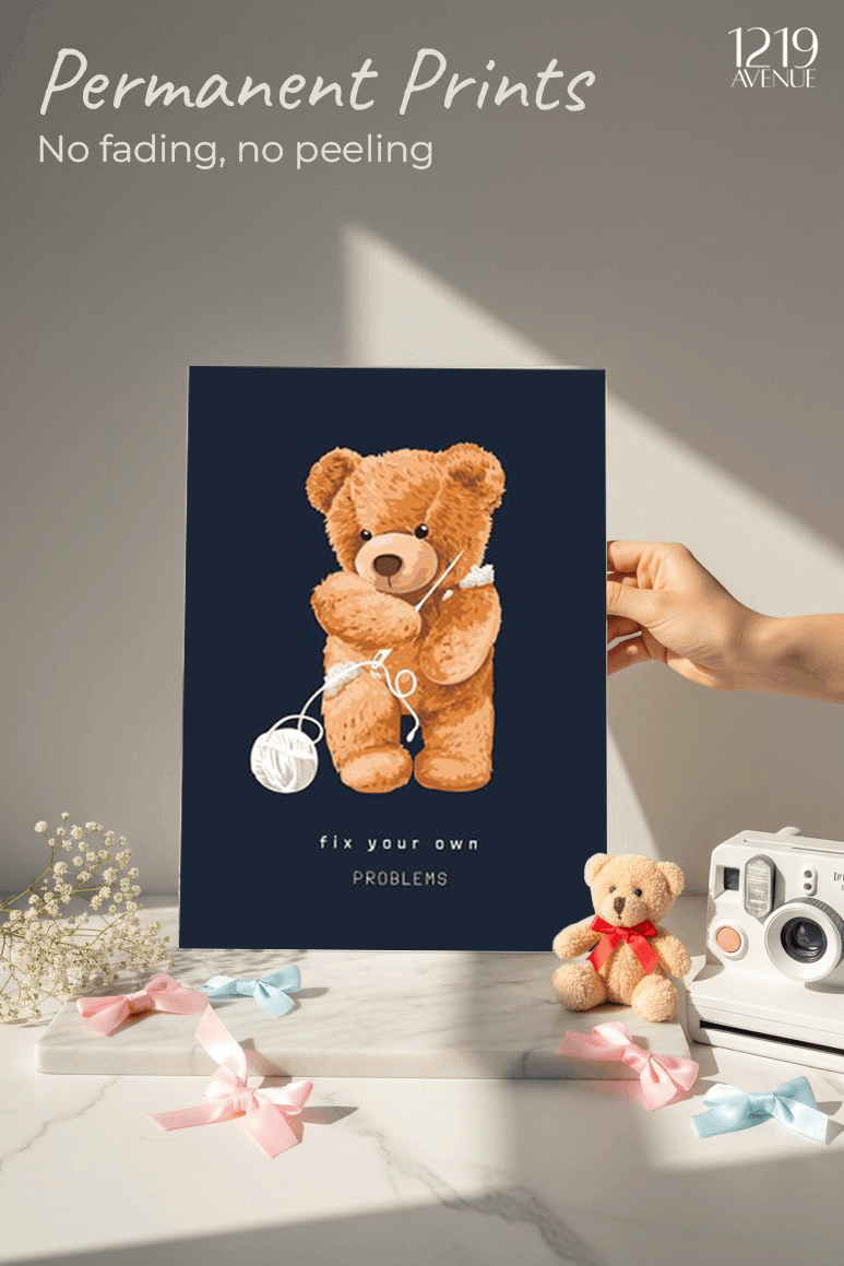 Printed 4K Ultra Gloss Metal Frame A3 Size | Fix It Yourself Print | 1.2mm Premium Thickness Wall Frame (12x18 Inches) 1219 Avenue