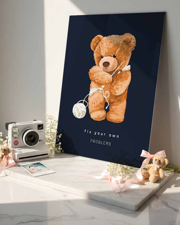 Printed 4K Ultra Gloss Metal Frame A3 Size | Fix It Yourself Print | 1.2mm Premium Thickness Wall Frame (12x18 Inches) 1219 Avenue