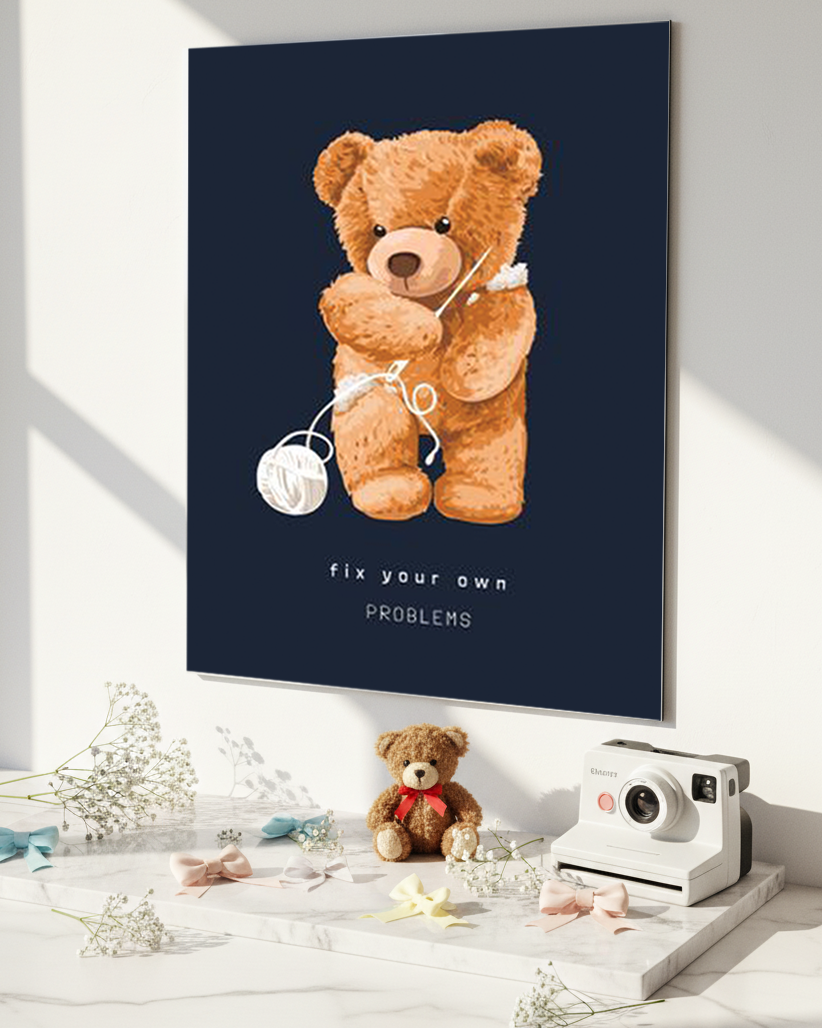 Printed 4K Ultra Gloss Metal Frame A3 Size | Fix It Yourself Print | 1.2mm Premium Thickness Wall Frame (12x18 Inches) 1219 Avenue