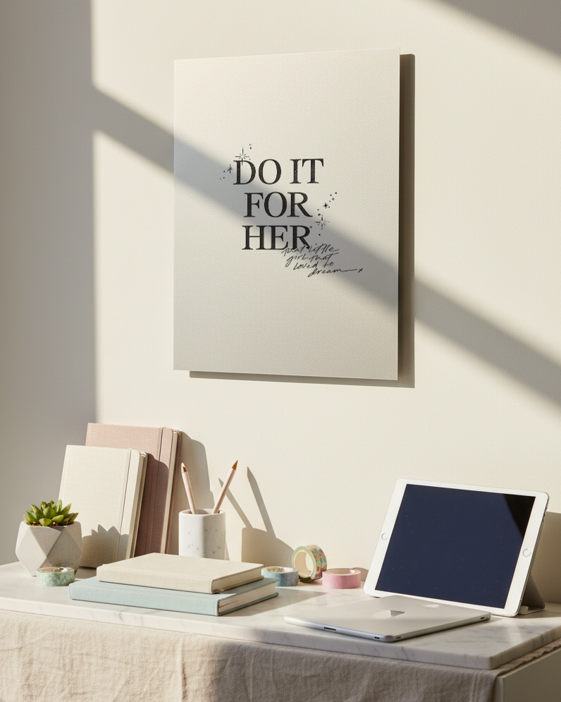 Printed 4K Ultra Gloss Metal Frame A3 Size | For Her Print | 1.2mm Premium Thickness Wall Frame (12x18 Inches) 1219 Avenue