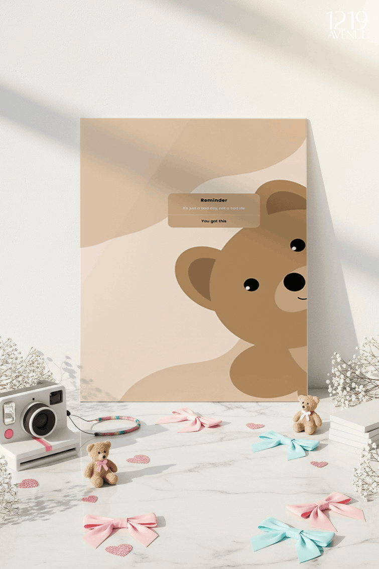 Printed 4K Ultra Gloss Metal Frame A3 Size | Gentle Reminder Print | 1.2mm Premium Thickness Wall Frame (12x18 Inches) 1219 Avenue