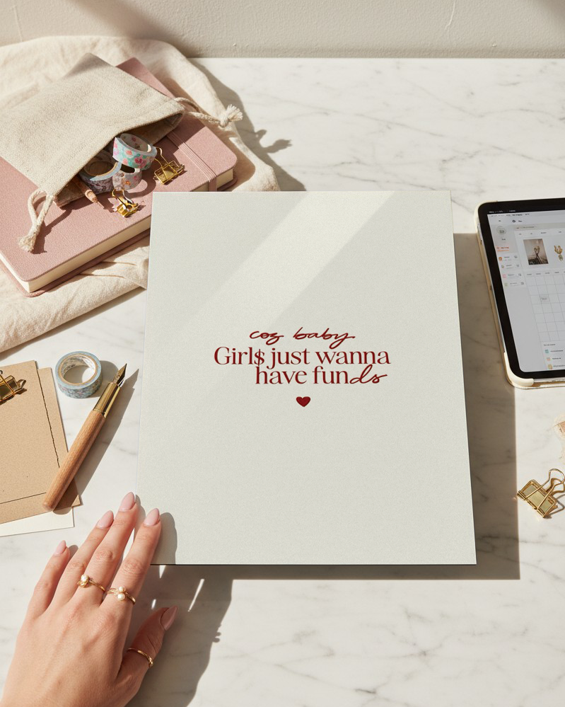 Printed 4K Ultra Gloss Metal Frame A3 Size | Girls Just Wanna Have Fun Print | 1.2mm Premium Thickness Wall Frame (12x18 Inches) 1219 Avenue