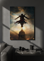 Printed 4K Ultra Gloss Metal Frame A3 Size | Legendary Leap Print | 1.2mm Premium Thickness Wall Frame (12x18 Inches) 1219 Avenue