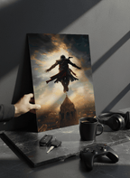 Printed 4K Ultra Gloss Metal Frame A3 Size | Legendary Leap Print | 1.2mm Premium Thickness Wall Frame (12x18 Inches) 1219 Avenue