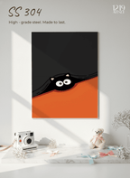 Printed 4K Ultra Gloss Metal Frame A3 Size | Little Spy Print | 1.2mm Premium Thickness Wall Frame (12x18 Inches) 1219 Avenue
