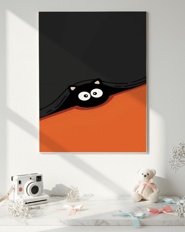 Printed 4K Ultra Gloss Metal Frame A3 Size | Little Spy Print | 1.2mm Premium Thickness Wall Frame (12x18 Inches) 1219 Avenue