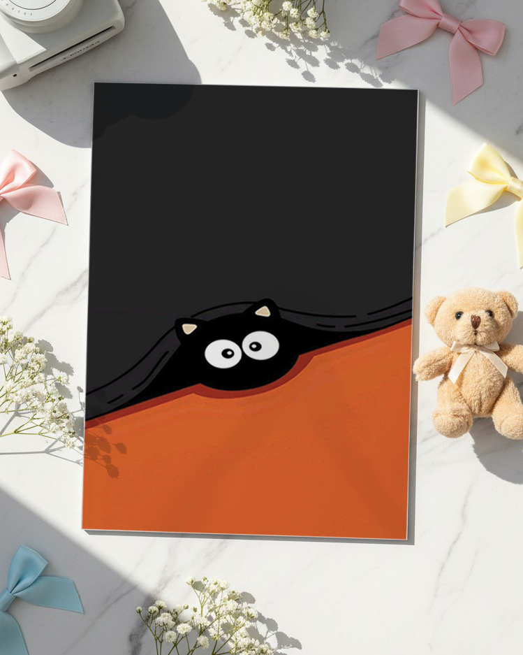 Printed 4K Ultra Gloss Metal Frame A3 Size | Little Spy Print | 1.2mm Premium Thickness Wall Frame (12x18 Inches) 1219 Avenue