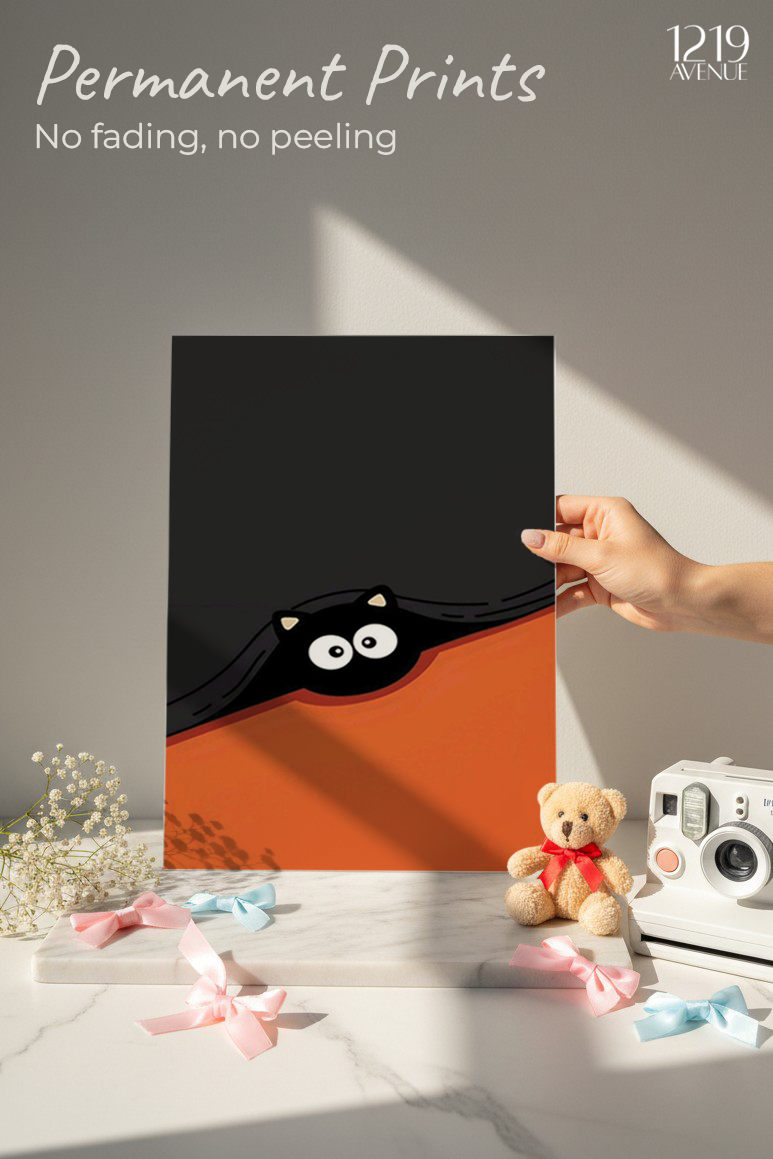 Printed 4K Ultra Gloss Metal Frame A3 Size | Little Spy Print | 1.2mm Premium Thickness Wall Frame (12x18 Inches) 1219 Avenue