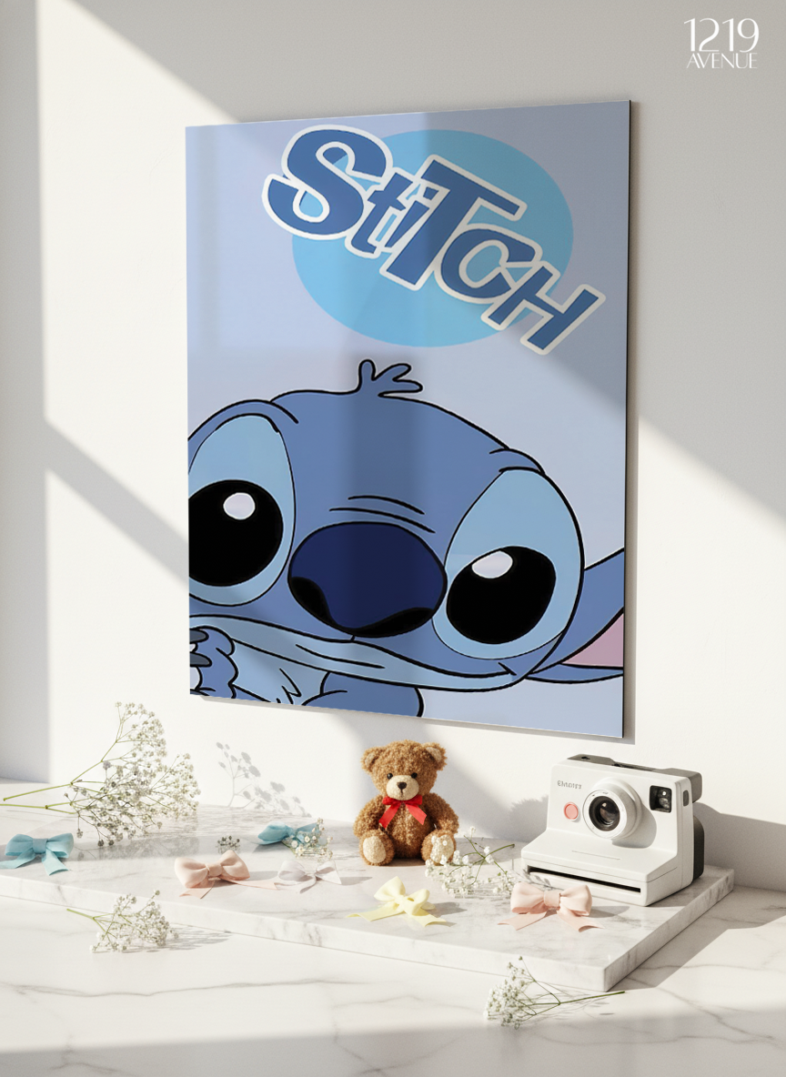 Printed 4K Ultra Gloss Metal Frame A3 Size | Little Trouble Print | 1.2mm Premium Thickness Wall Frame (12x18 Inches) 1219 Avenue